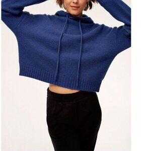 The Group by Babaton Luxe Cashmere Hoodie in Bluish Purple